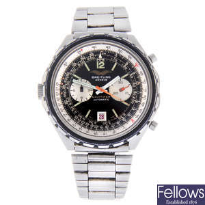 BREITLING - a gentleman's stainless steel Navitimer Chrono-Matic chronograph bracelet watch.