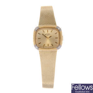 ROTARY - a lady's 9ct yellow gold bracelet watch.