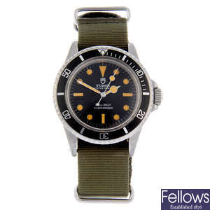 TUDOR - a gentleman's stainless steel Oyster Prince Submariner wrist watch.