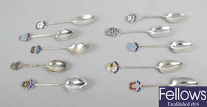 A selection of silver souvenir & commemorative spoons. (36).