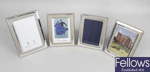 Four modern silver mounted photograph frames, by Mappin & Webb.