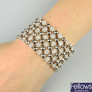 A diamond 'Lucea' bracelet, by Bulgari.