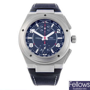 IWC - a gentleman's titanium Ingenieur Mercedes-AMG chronograph wrist watch.