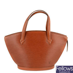 Louis Vuitton Red Epi Leather Bagatelle PM Bag