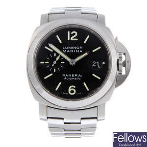 LOT 64 PANERAI a gentleman s stainless steel Luminor Marina