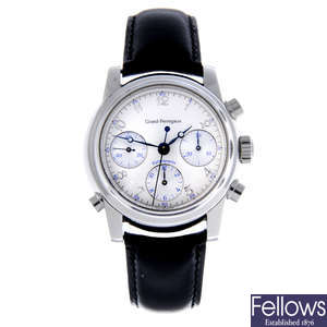 GIRARD-PERREGAUX - a gentleman's stainless steel Chronographe Rattrapante chronograph wrist watch.