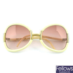 TED LAPIDUS - a pair of Vintage 1970's sunglasses.