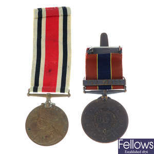 A small group of assorted medals, to include Special Constabulary Long Service Medal, National Fire Brigades Long Service Medal, etc.