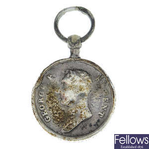 Miniature Waterloo Medal 1815.