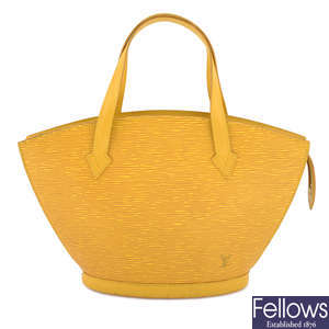 LOUIS VUITTON - a yellow Epi leather Staint Jacques PM handbag.