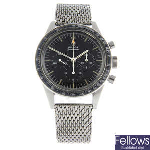 OMEGA - a stainless steel Speedmaster 'Ed White' chronograph bracelet watch, 40mm.