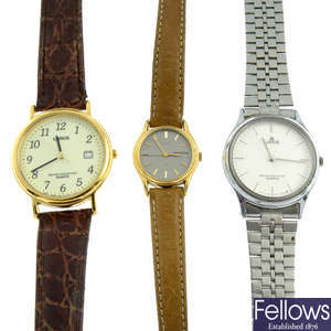 A bag of assorted watches, to include examples by Lorus. Approximately 35.