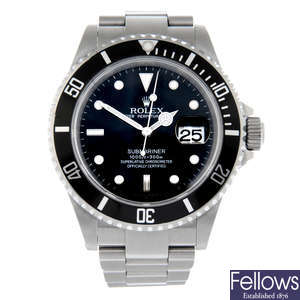 ROLEX - a stainless steel Oyster Perpetual Submariner bracelet watch, 40mm