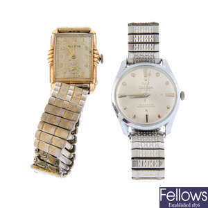 A group of fourteen assorted watches, to include an example by Bulova and Waltham.
