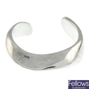 A 'Swirl' cuff bangle, by Elsa Peretti, for Tiffany & Co.