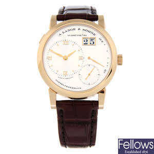LANGE & SÖHNE - a rose gold Lange 1 wrist watch, 38.5mm.
