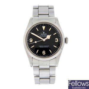 ROLEX - a stainless steel Oyster Perpetual Explorer bracelet watch, 36mm.