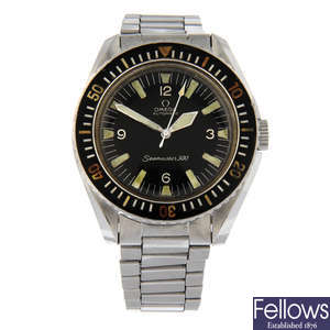 OMEGA - a stainless steel Seamaster 300 military issue bracelet watch, 41mm.