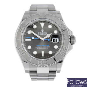 ROLEX - a stainless steel Oyster Perpetual Date Yacht-Master bracelet watch, 40mm.
