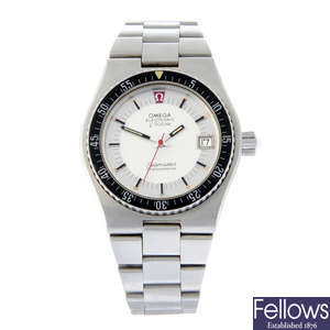 OMEGA - a stainless steel Seamaster Electronic f300Hz bracelet watch, 41mm.