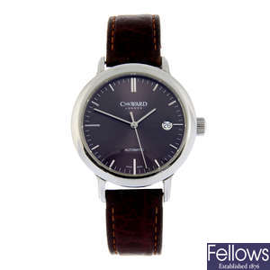 CHRISTOPHER WARD - a stainless steel C5 Malvern wrist watch, 39mm.