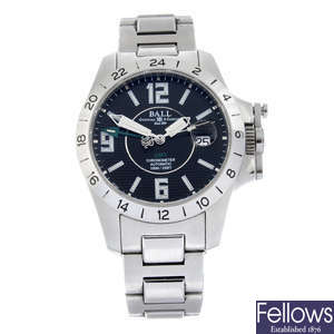 BALL - a stainless steel Magnate GMT bracelet watch, 41.5mm.