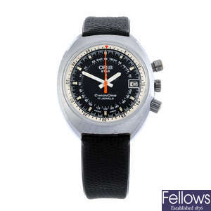 ORIS - a stainless steel Star ChronOris wrist watch, 38mm.