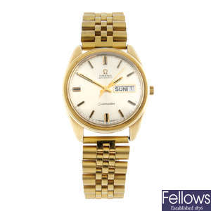 OMEGA - a gold plated Seamaster bracelet watch, 36mm.