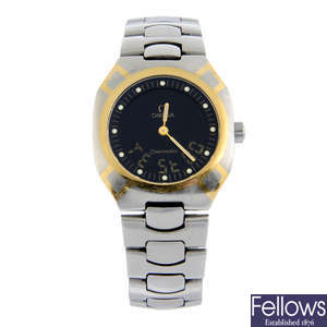 OMEGA - a stainless steel Seamaster Polaris bracelet watch.