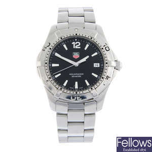 TAG HEUER - a stainless steel Aquaracer bracelet watch, 38mm.