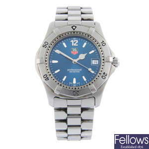 TAG HEUER - a stainless steel 2000 Series bracelet watch, 37mm.