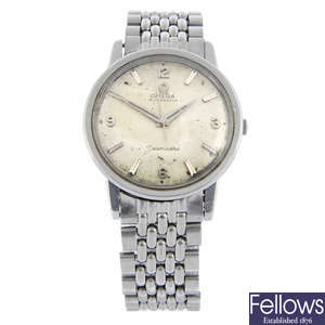 OMEGA - a stainless steel Seamaster bracelet watch, 34mm.