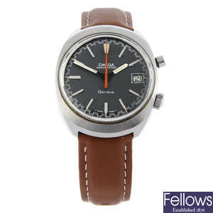 OMEGA - a stainless steel Chronostop wrist watch, 35mm.