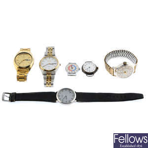A group of six assorted watches, to include three examples by Seiko.