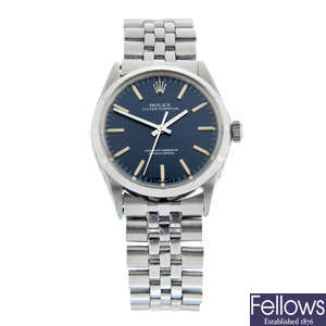 ROLEX - a stainless steel Oyster Perpetual bracelet watch, 34mm.