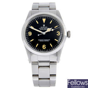 ROLEX - a stainless steel Oyster Perpetual Explorer bracelet watch, 36mm.