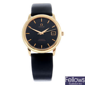 OMEGA - a limited edition yellow metal De Ville wrist watch, 34mm.