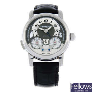 MONTBLANC - a stainless steel Star Legacy Nicolas Rieussec chronograph wrist watch, 42mm.