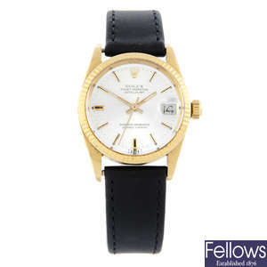 ROLEX - 18ct yellow gold Oyster Perpetual Datejust wrist watch, 30mm.