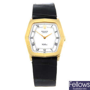 ROLEX - an 18ct yellow gold Cellini wrist watch, 31mm.