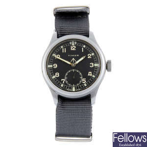TIMOR - a stainless steel 'Dirty Dozen' military issue wrist watch, 31mm.