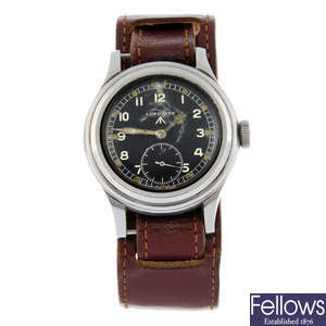 LONGINES - a stainless steel 'Dirty Dozen' military issue wrist watch, 37mm.