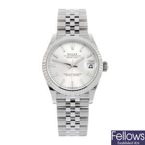 ROLEX - a stainless steel Oyster Perpetual Datejust 31 bracelet watch, 31mm.