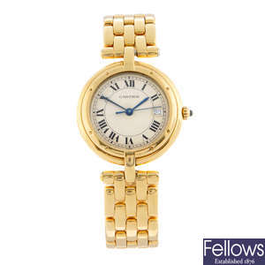 CARTIER - a 18ct gold Panthere Vendome bracelet watch, 24mm.