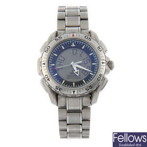 OMEGA - a titanium Speedmaster X-33 bracelet watch, 45mm.