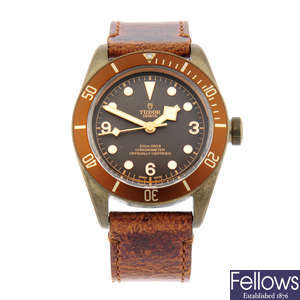 TUDOR - a bronze Black Bay wrist watch, 43mm.