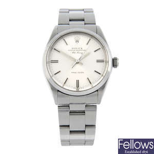 ROLEX - a stainless steel Oyster Perpetual Air-King bracelet watch, 34mm.