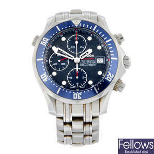 OMEGA - a stainless steel Seamaster Professional chronograph bracelet watch, 42mm.