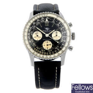 BREITLING - a stainless steel Navitimer chronograph wrist watch, 40mm