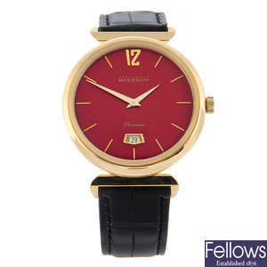 ALEXANDRE MEERSON - an 18ct rose gold Premiere wrist watch, 41mm.